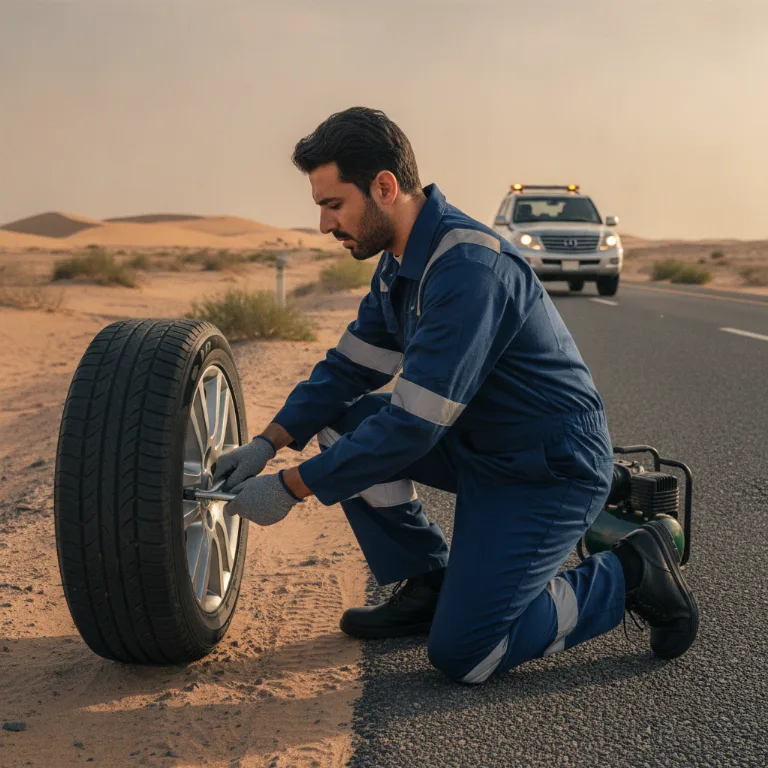 مساعدة على الطريق خدمة في الخليج التجاري